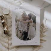 EMELIA rustieke ovale foto eenvoudige moderne brui Save The Date