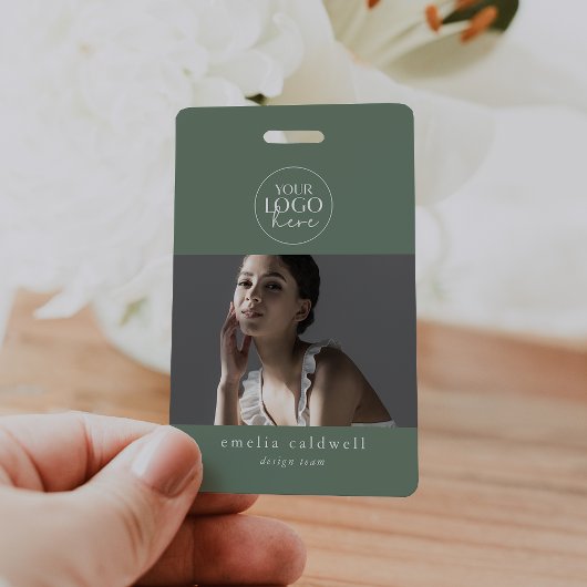 EMELIA Sage Beveiligingsnaam Tag Foto Medewerker I Badge