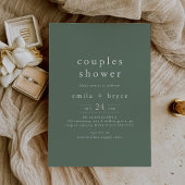 EMELIA Sage Green Baby of Trouwkoppels Douche Kaart