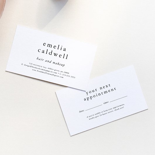 EMELIA Simple Boho Moderne herinnering voor kleine Afsprakenkaartje