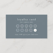 EMELIA Simple Boho Navy Business Reward 10 Punch Klantenkaartje (Voorkant)