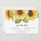 EMELIA Sunflower Save the Date Template (Voorkant)