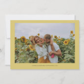 EMELIA Sunflower Save the Date Template (Achterkant)