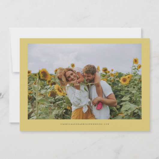 EMELIA Sunflower Save the Date Template (Achterkant)
