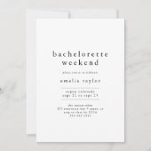 EMELIA Uniek Neutraal Rustiek Bachelorette Weekend Kaart (Voorkant)