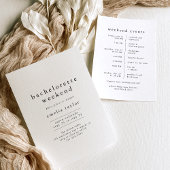 EMELIA Uniek Neutraal Rustiek Bachelorette Weekend Kaart