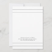 EMELIA Unieke Foto Neutraal Wit Zwart Trouwen Save The Date (Achterkant)