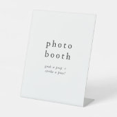EMELIA unieke neutrale rustieke trouwfotocabine Reclamebord Met Voetstuk (Voorkant)