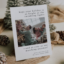 EMELIA Zwart Schattige Familiefoto Grappig Kerstfe