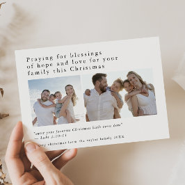 EMELIA Zwarte Foto Unieke Bijbel Citaten Kerstmis Feestdagenkaart