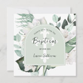 Emerad Green Arch Baptisme Uitnodiging (Voorkant)