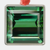 Emerald 3 metalen ornament (Voorkant)