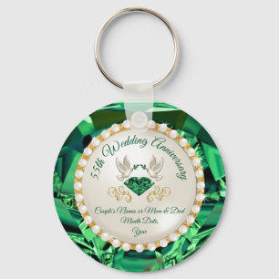 Emerald, 55e Jubileum Party Ideeën, Cheap Sleutelhanger