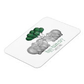 Emerald 55th oliephant bruiloft magneet (Linkerzijde)