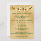 Emerald, 55th Wedding Jubileum Save the Date Kaart (Achterkant)