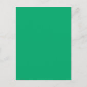 Emerald Aangepaste Uitnodiging Postcard Briefkaart (Voorkant)