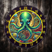 Emerald Abyss Octopus Dartboard Dartbord