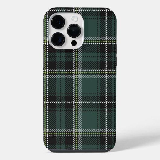 Emerald Academic Plaid iPhone Hoesje (Achterkant)