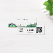 Emerald Agate Earring Mini Display Business Card Mini Visitekaartjes (Bureau)