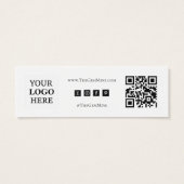 Emerald Agate Earring Mini Display Business Card Mini Visitekaartjes (Achterkant)