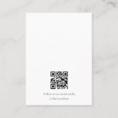 Emerald Agate Gemstone Jewelry Display Card Visitekaartje (Achterkant)
