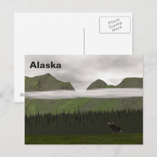Emerald Alaska Briefkaart (Voorkant / Achterkant)