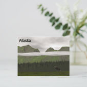 Emerald Alaska Briefkaart (Staand voorkant)