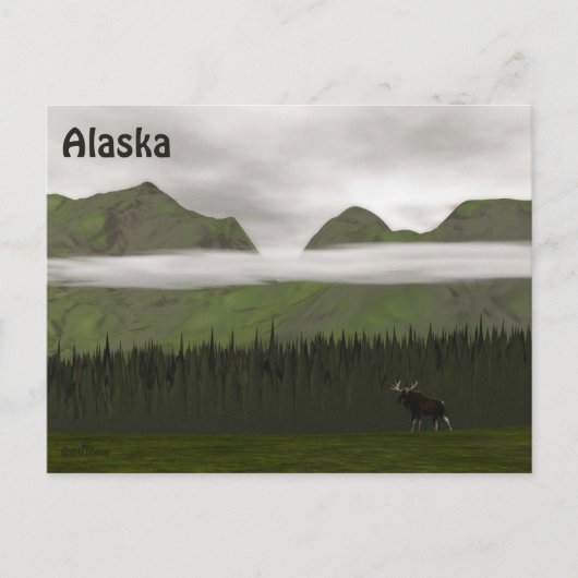 Emerald Alaska Briefkaart (Voorkant)