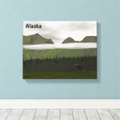Emerald Alaska Canvas Afdruk (Insitu (Houten vloer))