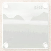 Emerald Alaska Glazen Onderzetter (Achterkant)