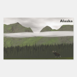 Emerald Alaska Rechthoekige Sticker