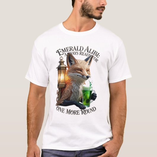 Emerald Alibi Fox Graphic Tee T-shirt (Voorkant)