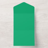 Emerald All-in-One Wedding Invite -  All In One Uitnodiging (Binnen)