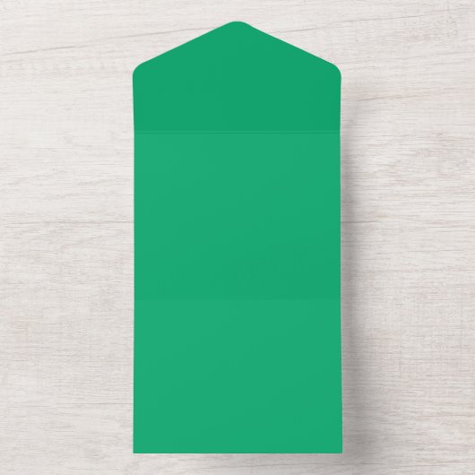 Emerald All-in-One Wedding Invite -  All In One Uitnodiging (Binnen)