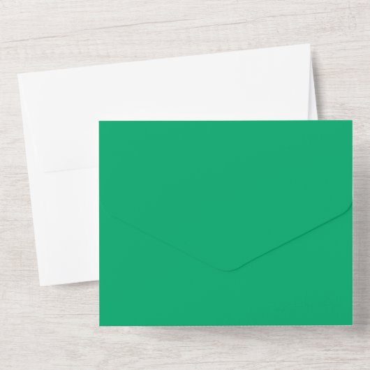 Emerald All-in-One Wedding Invite -  All In One Uitnodiging (Achterkant)