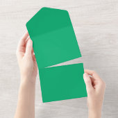 Emerald All-in-One Wedding Invite -  All In One Uitnodiging (Afscheurbaar)