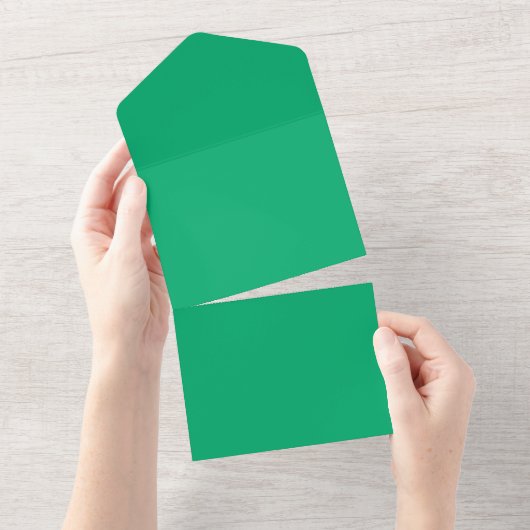 Emerald All-in-One Wedding Invite -  All In One Uitnodiging (Afscheurbaar)