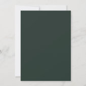Emerald Amethyst Bloeiende Bruiloft Kaart (Achterkant)