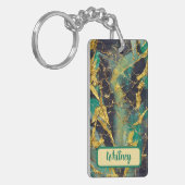 Emerald and Gold geïnspireerde Sleutelhanger (03) (Voorkant Links)