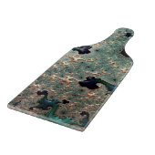 Emerald and Gold Mandelbrot Chopping Board Snijplank (Hoek)