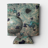 Emerald and Gold Mandelbrot met bol Blikjeskoeler (Voorkant)