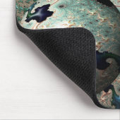 Emerald and Gold Mandelbrot met bol Muismat (Hoek)