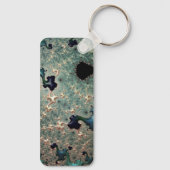 Emerald and Gold Mandelbrot Sleutelhanger (Achterkant)