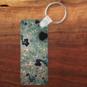 Emerald and Gold Mandelbrot Sleutelhanger (Achterkant)