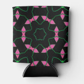 Emerald and Pink Kaleidoscope Blikjeskoeler (Voorkant)