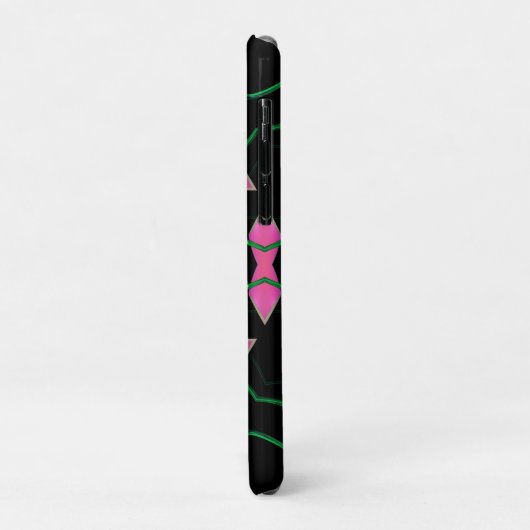 Emerald and Pink Kaleidoscope Case-Mate iPhone Case (Achterkant/links)