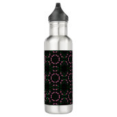 Emerald and Pink Kaleidoscope Waterfles (Rechts)