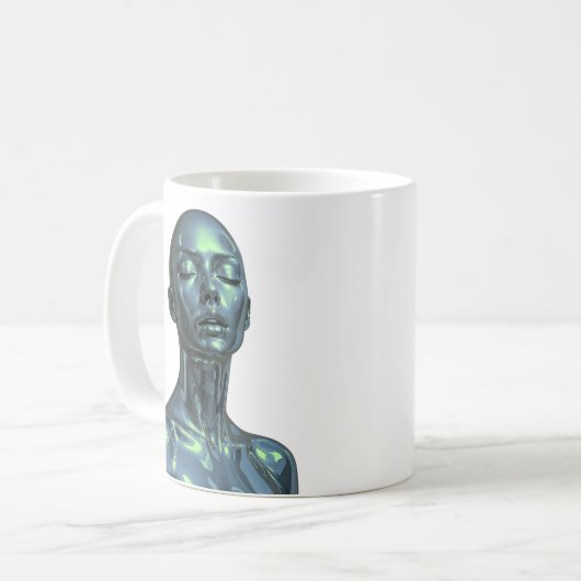 Emerald Android Schoonheid Koffiemok (Voorkant links)