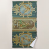 Emerald Angel Cherub Putti Gold Strandlaken (Voorkant)