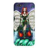 Emerald Angel iPhone 5/5s Matte hoesje van CaseSav iPhone Hoesje (Achterkant)
